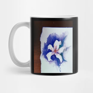 White Lily Flower ver 2-Fleur de Lis Mug